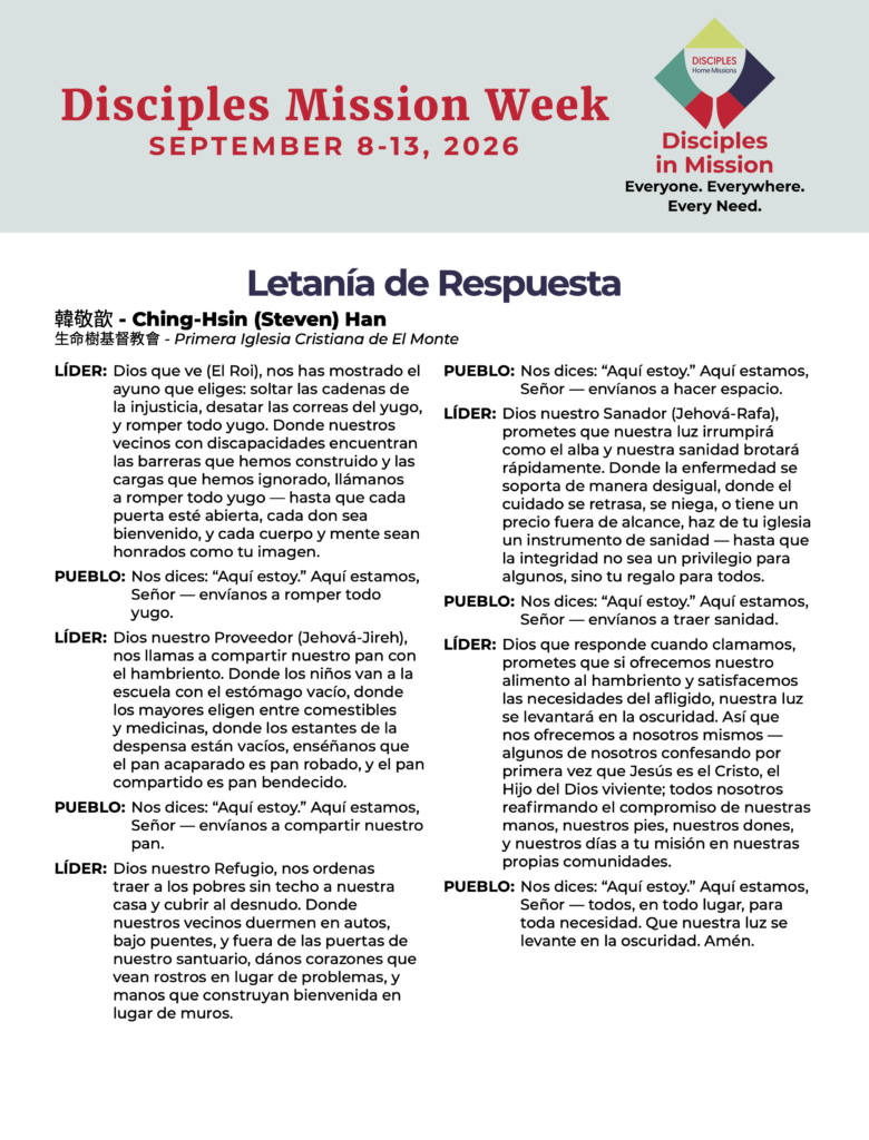 Letanía de Respuesta